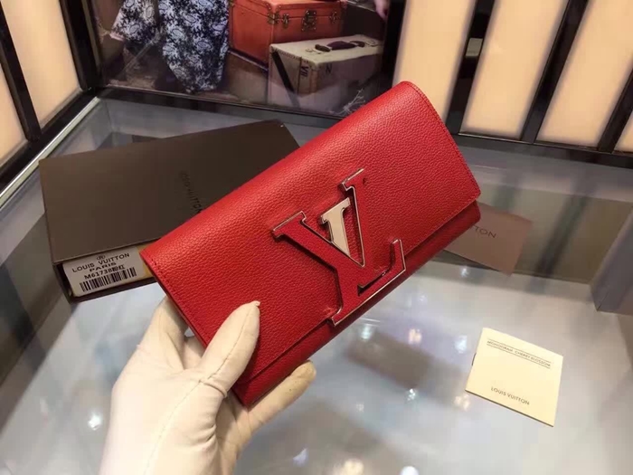 LOUIS VUITTON 루이비통 카푸신 월릿 M61250 lv 지갑 5040