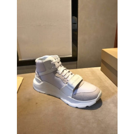 BURBERRY 버버리 네오프렌 가죽 스니커즈