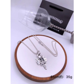 CHROME HEARTS 크롬하츠 남녀공용 925실버 목걸이 65cm