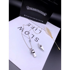 CHROME HEARTS 크롬하츠 남녀공용 925실버 호루라기 목걸이 65cm