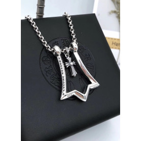 CHROME HEARTS 크롬하츠 남녀공용 925실버 목걸이 65cm