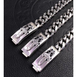 CHROME HEARTS 크롬하츠 925실버 남성팔찌 3디자인(폭15mm)