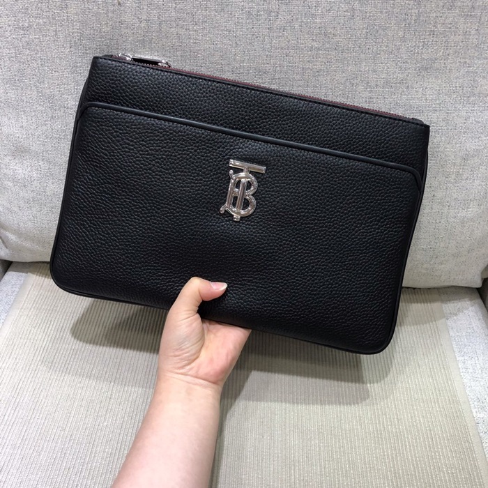 BURBERRY 버버리 TB 레더 클러치백 BURB0401 2COLOR