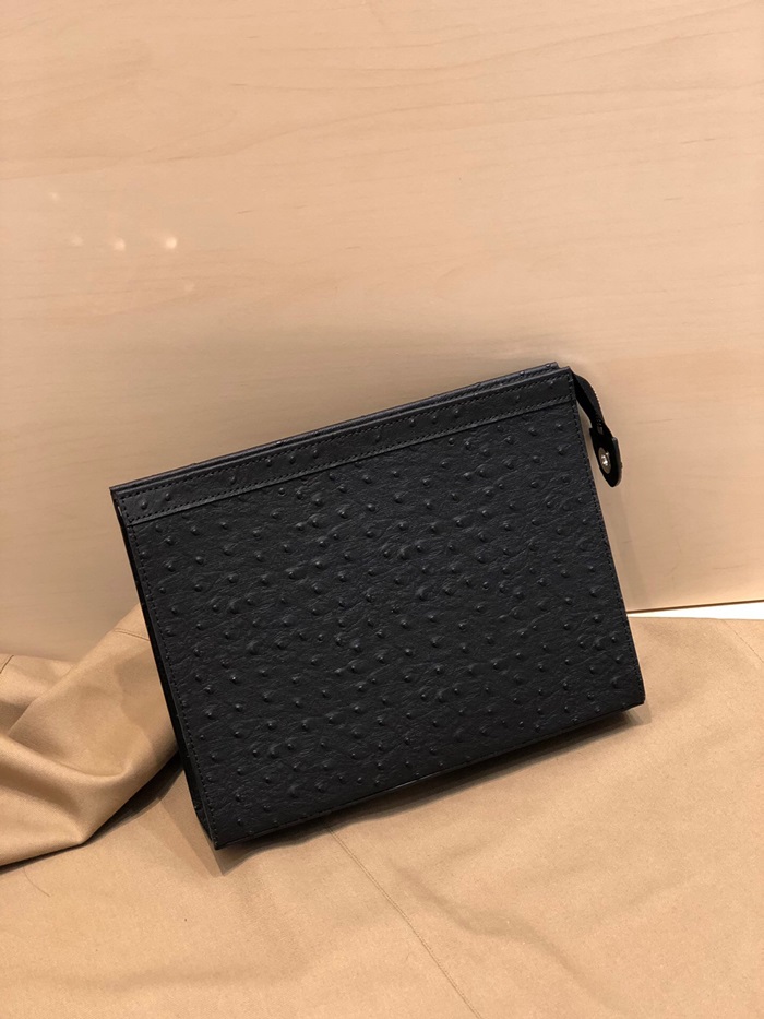 LOUIS VUITTON 루이비통 2020 포쉐트 보야지 남여공용 클러치백 M61692,LOUB1811,26cm,블랙,블루,카멜