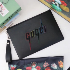 GUCCI 구찌 2020 남여공용 레더 클러치백 597678,GUB1010,30cm,블랙
