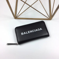 BALENCIAGA 발렌시아가 남여공용 로고 에브리데이 지퍼장지갑