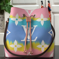 LOUIS VUITTON 루이비통 여성용 LV 에스칼 네오노에 MM 버킷 핑크,블루