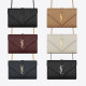SAINT LAURENT 생로랑 엔벨로프 퀄티드 엠보스 스몰 6COLOR