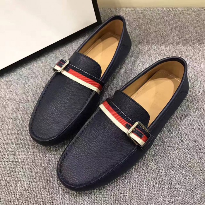 GUCCI 구찌 가죽 드라이버 실비 웹 버클 슈즈 3COLOR