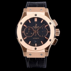 HUBLOT 위블로 클레식 퓨전 511.OX.7180.LR 그레이 썬더스트 다이얼 블루 레더스트랩 오토매틱 무브먼트 hub0213 - Hublot Classic Fusion Daily Watch Simple Classic Type Upgrade 18k Rose Gold Case Grey Sun Dust Dial Blue Leather Strap Automatic Movement위블로 클래