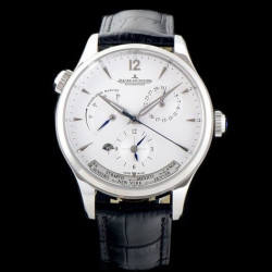 JAEGER-LECOULTRE 예거르쿨트르 신형 월드타임 모델!! 마스터 1428421 "지오그래픽 월드타임" 화이트 다이얼 오토매틱 무브먼트 jag0203 - Jaeger-LeCoultre Master Control Geographic GMT White Dial apanese 9015 Automatic Movement