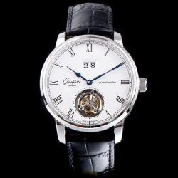 GLASHUTTE ORIGINAL 글라슈테 오리지날 심플하고 깔끔하고 필수 아이템! 실버 세나토 화이트 다이얼 오토매틱 무브먼트 gla0025 - Glashutte Original Senator White Dial Automatic Movemet Very Good Idea Item