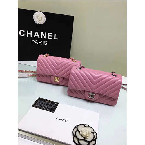 CHANEL 샤넬 쉐브론 클래식 뉴미니 A1119-2 (금장/은장)