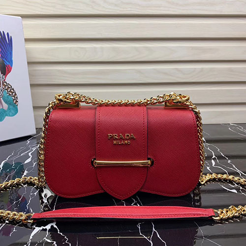 PRADA 프라다 시도니 레더 숄더백 1BD219-2
