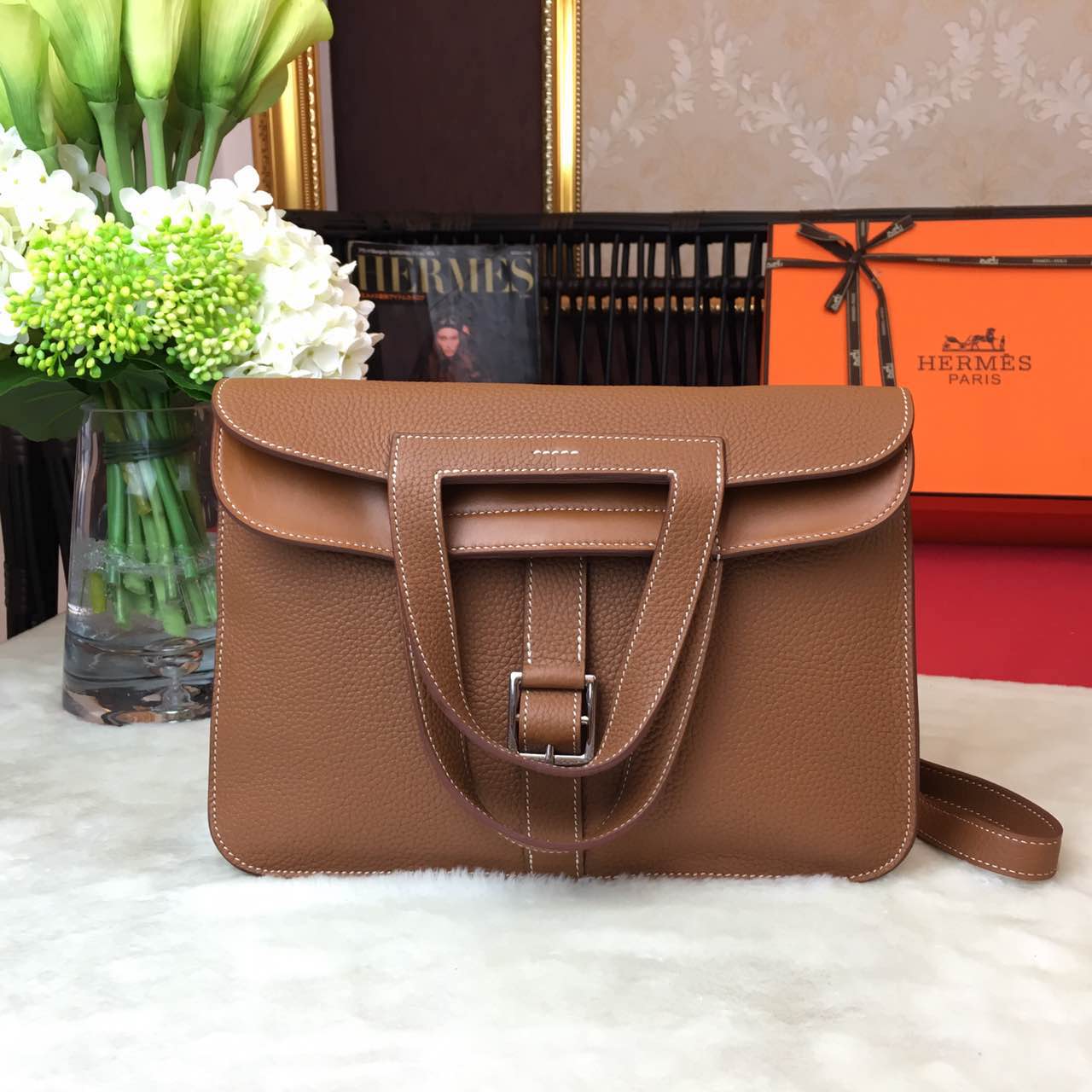 HERMES 에르메스 할잔 토고 31cm