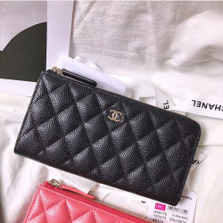CHANEL 샤넬 지퍼 장지갑 A68788-1