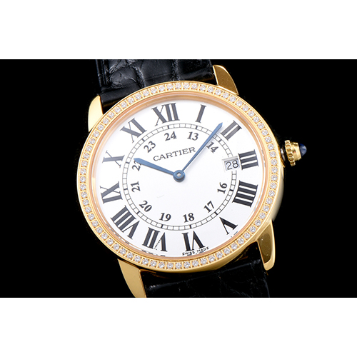 CARTIER 까르띠에 롱드솔로 36mm 쿼츠-10 WR000451