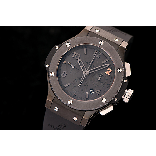 HUBLOT 위블로 빅뱅 올블랙 아워글라스 템퍼스 에디션 301.ci.1110.ci(세라믹베젤&케이스DLC코팅)