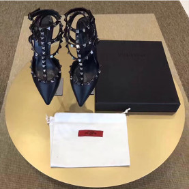 VALENTINO 발렌티노 락스터드 슬링백 힐 6.5cm M1344-8