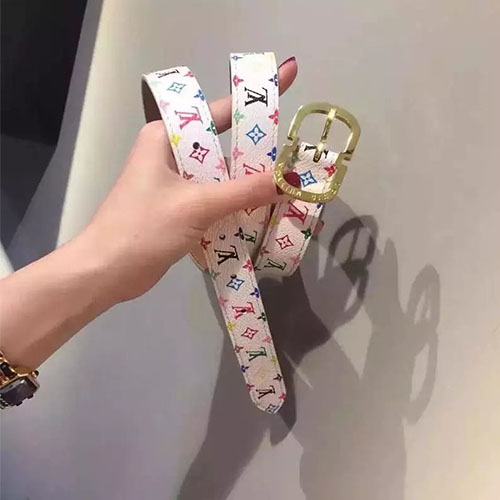 LOUIS VUITTON 루이비통 미니 멀티컬러 모노그램 벨트 25mm M9586W-2