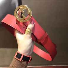 GUCCI 구찌 인터로킹 G 버클 가죽 벨트 40mm 370543