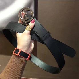 GUCCI 구찌 인터로킹 G 버클 가죽 벨트 40mm 370543-61