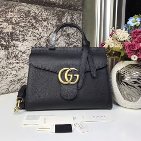 GUCCI 구찌 마몬트 탑핸들 블랙 442622#421890
