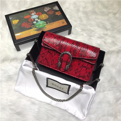 GUCCI 구찌 미니 뱀가죽 체인 숄더백 476432 신상