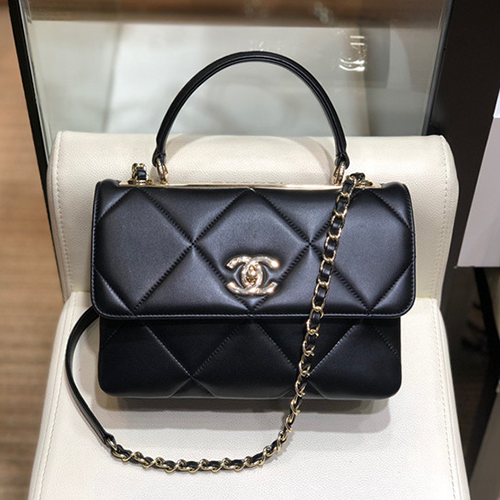 CHANEL 샤넬 탑핸들 플랩백 AS92236-2
