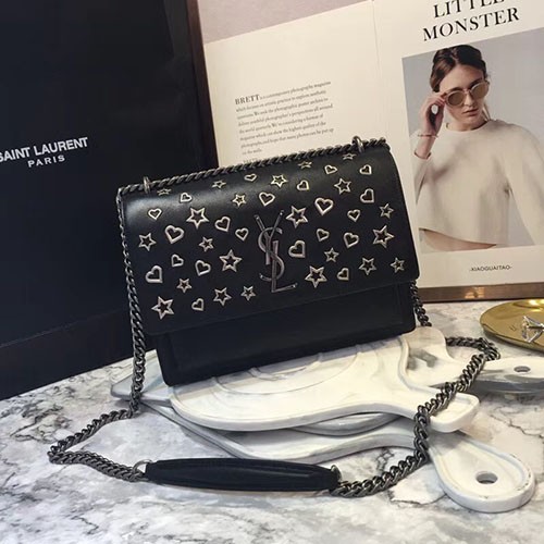 SAINT LAURENT 생로랑 별하트 선셋백 22CM Y36201
