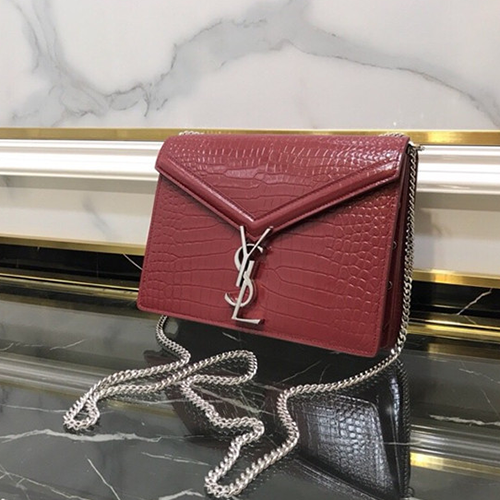 SAINT LAURENT 생로랑 악어무늬 체인 숄더백 Y1011-1