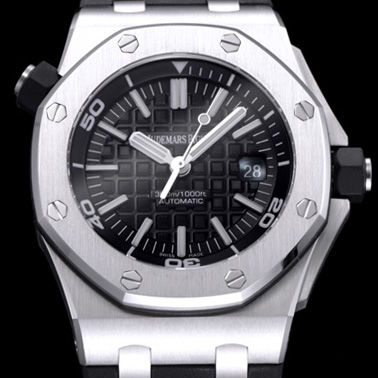 AUDEMARS PIGUET 오데마피게 신형 다이버 시스루백 모델!! 로얄오크 오프쇼어15703ST.OO.A002CA.01 블랙 와플 다이얼 오토매틱 무브먼트 aud0250 - Audemars Piguet Royal Oak Offshore Diver New Update ! 1:1 Best Edition Black Waffle Dial High Quilty Automatic Movement