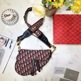 DIOR 디올 오블리크 새들 핸드&숄더 M0446 25.5CM