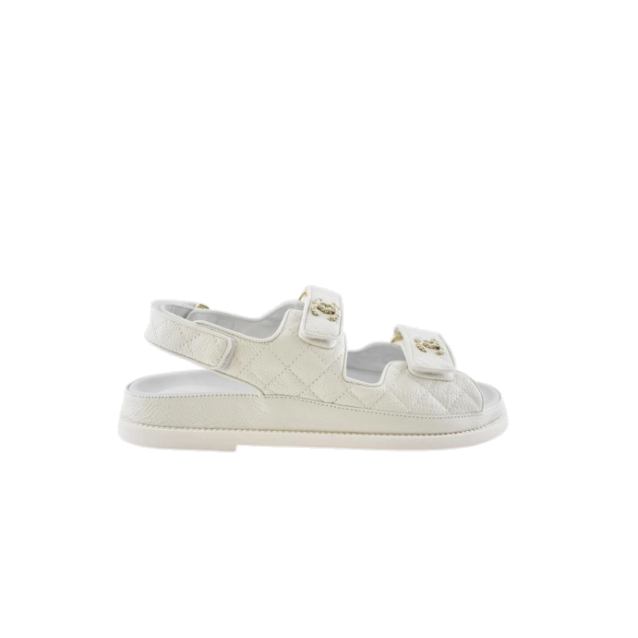 CHANEL 샤넬 벨크로 카프스킨 샌들 A107638390 2COLOR