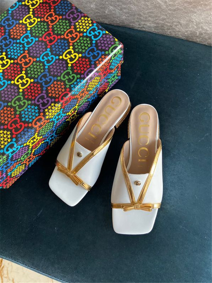 GUCCI 구찌 굽슬리퍼 (굽높이3CM) G49115-1 3COLOR