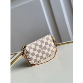 LOUIS VUITTON 루이비통 미니 포쉐트 악세수아 다미에 아주르 M58009
