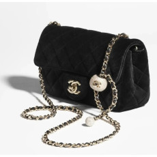 CHANEL 샤넬 골드볼 쁘띠삭 미니 플랩백 18CM AS1786