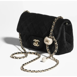 CHANEL 샤넬 골드볼 쁘띠삭 미니 플랩백 18CM AS1786