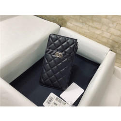 CHANEL 샤넬 램스킨 카드&폰케이스 AS15410-4 (금장/은장)