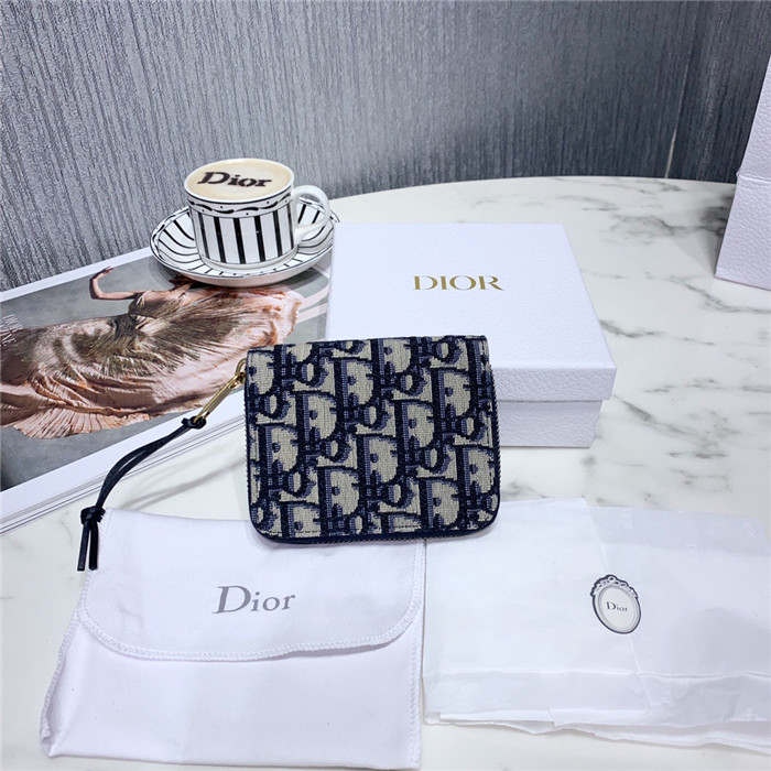 DIOR 디올 지퍼 카드지갑