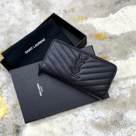 SAINT LAURENT 생로랑 지퍼 장지갑 (금장/은장/흑장)