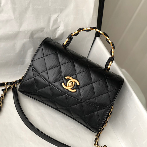 CHANEL 샤넬 탑핸들 미니 플랩백 AS2477 2COLOR
