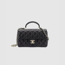 CHANEL 샤넬 탑핸들 뉴미니 플랩백 AS2431