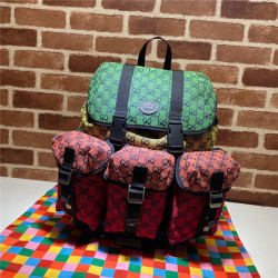GUCCI 구찌 멀티컬러 캔버스 스몰 백팩 658783