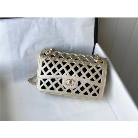 CHANEL 샤넬 카프스킨 플랩백 메탈 AS2370 2COLOR
