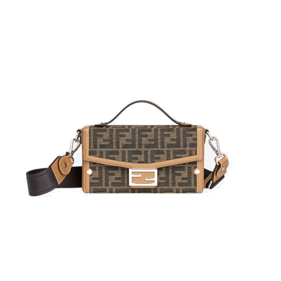 FENDI 펜디 자카드 모티프 FF 바게트 소프트 트렁크 백 F6821