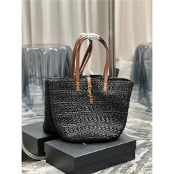 SAINT LAURENT 생로랑 라피아 파니에 토트백 미듐 Y685618