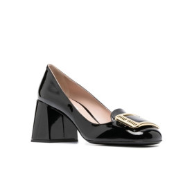 MIUMIU 미우미우 페이던트 레더 펌프스 구두 (굽7.5CM) M32010