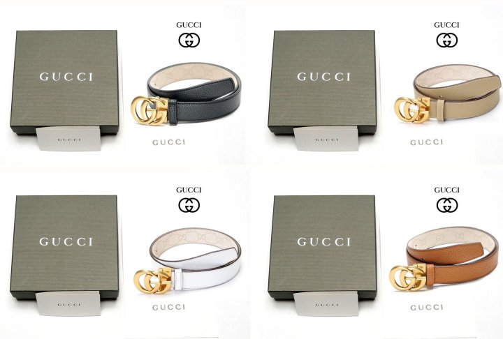 GUCCI 구찌 마몬트 그레인 레더 벨트(직수입)