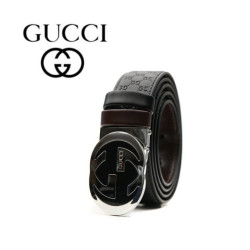 GUCCI 구찌 GG클래식버클 자가드레더 벨트